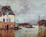 Alfred Sisley uberschwemmung in Port Marly oil painting reproduction